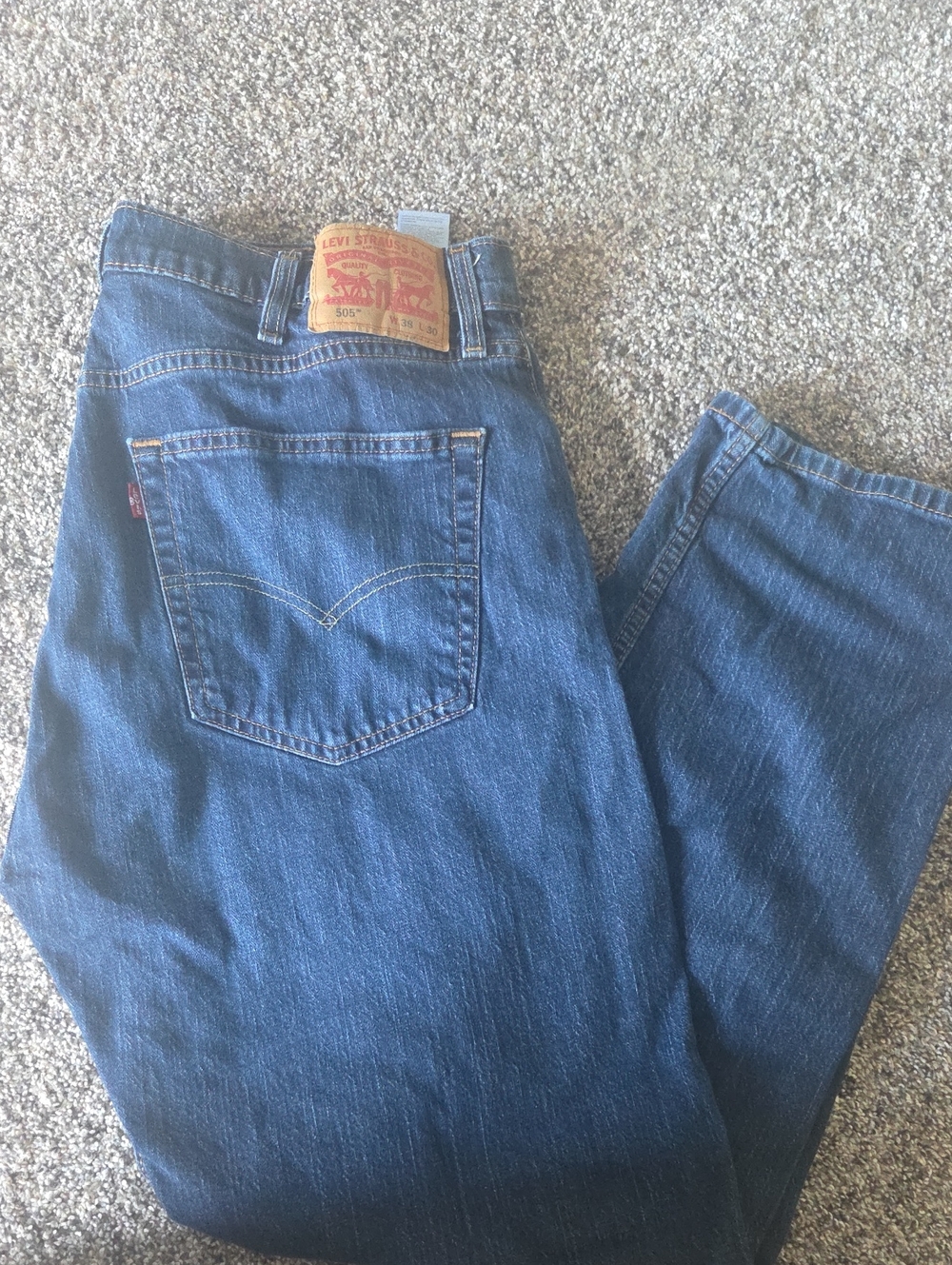 Levi's Men’s Blue Straight Leg Jeans